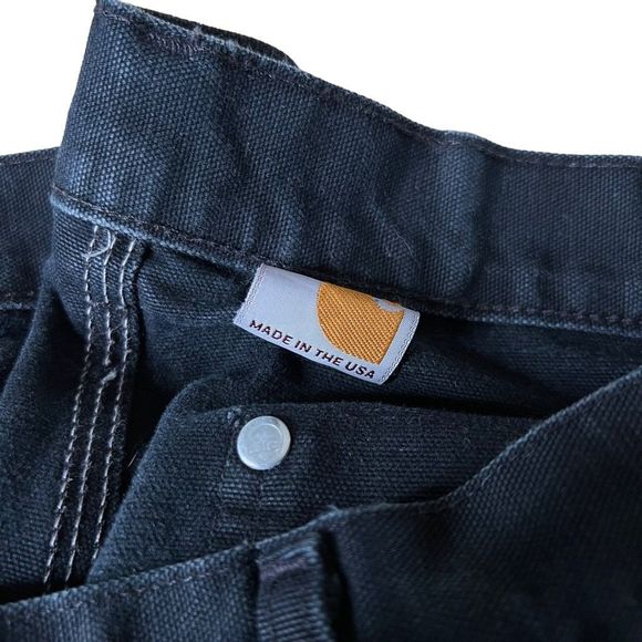 VTG Carhartt Double Knee Dungaree Fit Pants 32X32 - Picture 6 of 7